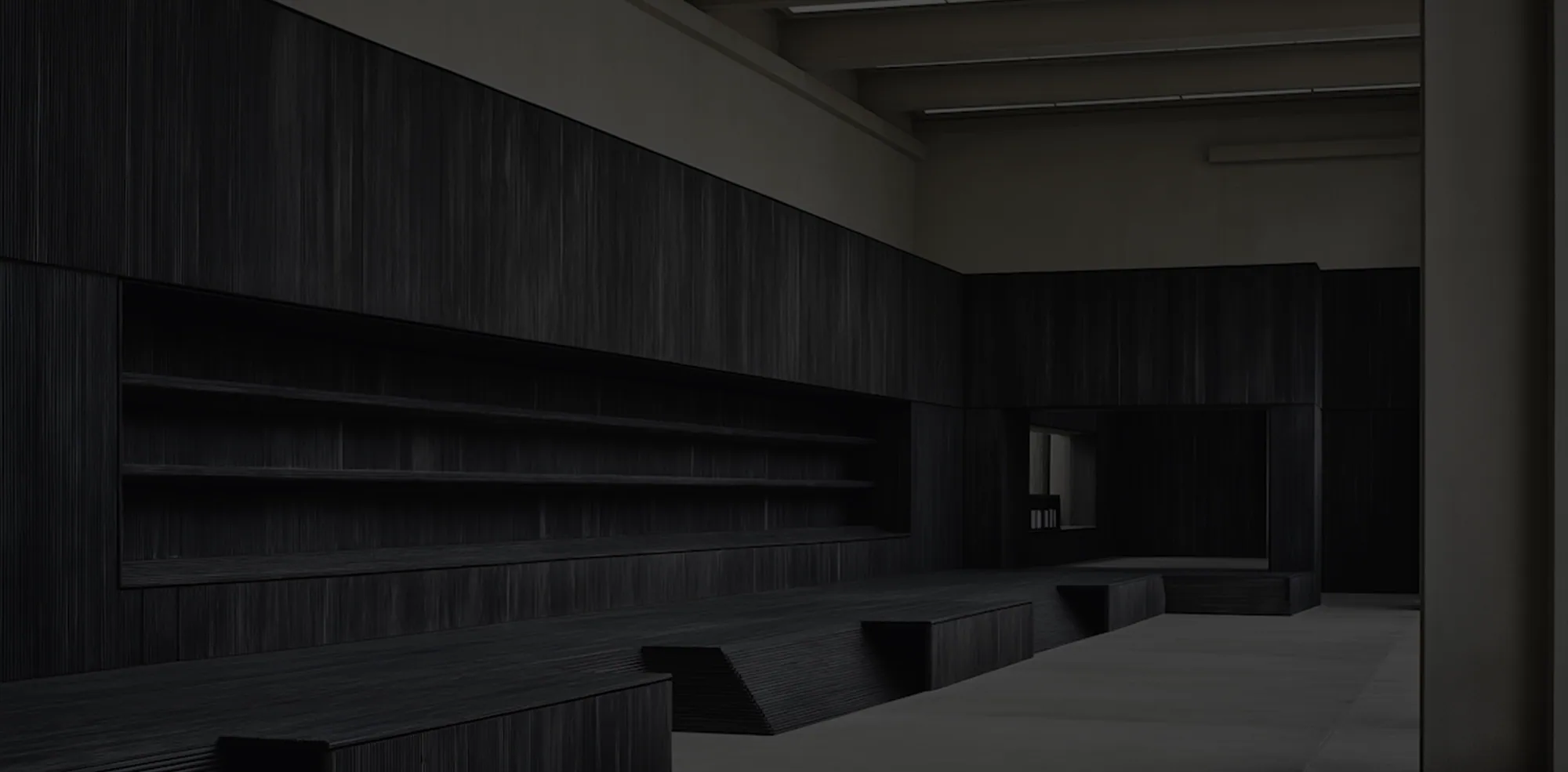 A softly lit interior